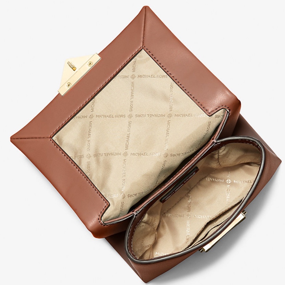 🧳 Michael Kors Brown Cece Small Shoulder Bag 💼 NWT 💼 - Picture 12 of 16